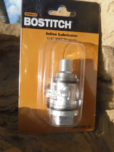 Bostitch LINELUBE-14 Inline Lubricator Oiler w/ 1/4&#034; Inlet for Most Air Tools