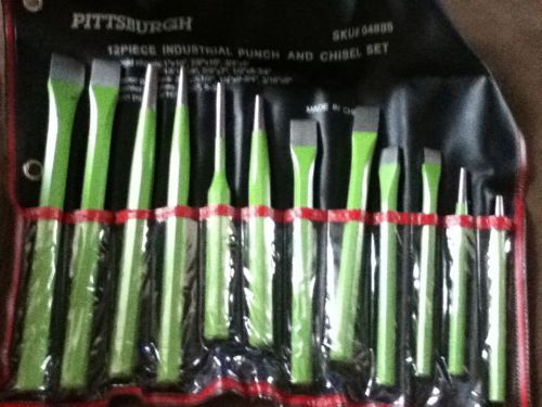 Pittsburgh 12 Piece Industrial Punch and Chisel Set