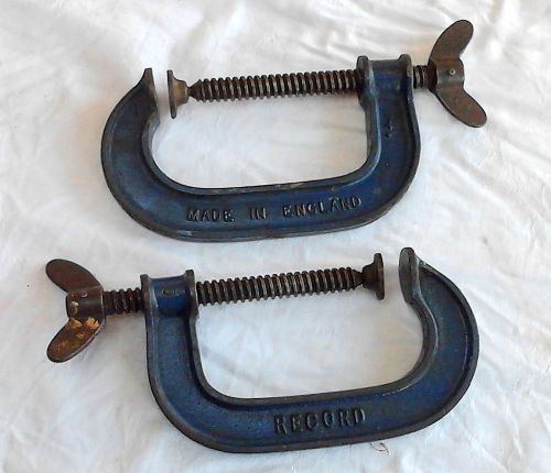 Record - 4 &#034; Steel G Cramps  Pair
