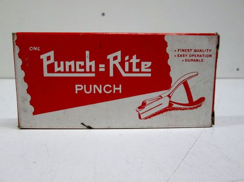 Punch = Rite 402 Vintage Hand Held Hole Puncher **GENUINE** (FREE USA SHIPPING!)