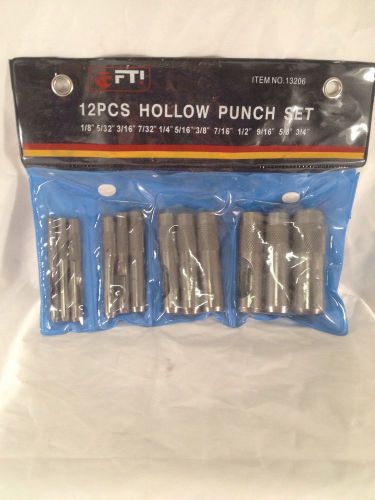 Cal-hawk12 piece hollow punch set czbp12p for sale