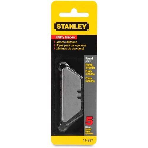 Stanley-Bostitch Interlock Self-Retracting Knife Blade - 1.88&#034;L - 5/Pk -Silver