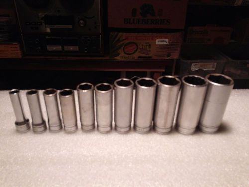 Snap on tools 3/8 drive 11pc socket set for sale