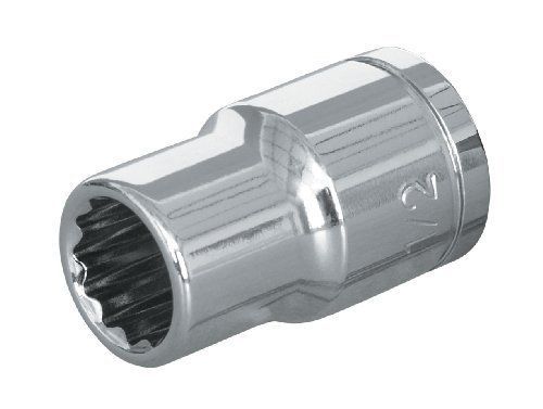 TEKTON 14213 1/2 in. Drive by 1/2 in. Shallow Socket  Cr-V  12-Point
