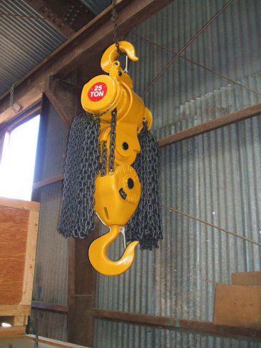 25 ton manual chain hoist by acco-wright for sale