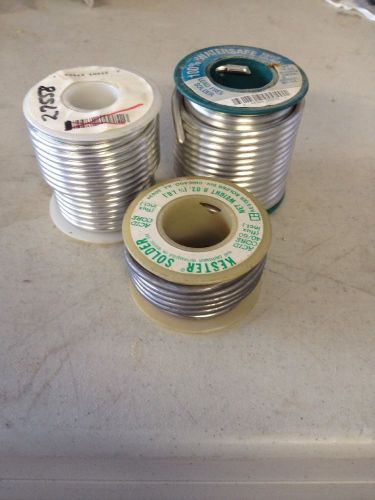 Silver Solder, 3 Spools, 2 Partially Used.
