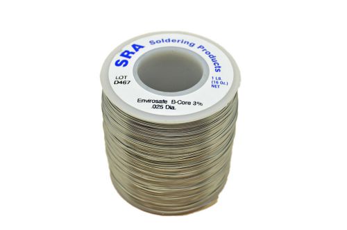 Lead free acid core envirosafe solder .025-inch, 1-pound spool for sale