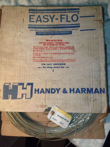 Handy and Harman Easy-flow size .047 Silver Brazing Alloy 50 troy Ozs