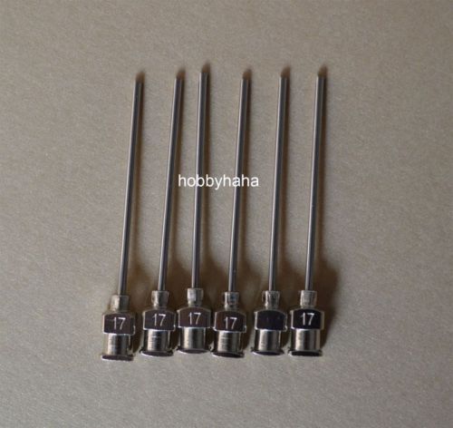 24pcs 1.5&#034;  17ga  blunt stainless steel dispensing syringe needle tips for sale