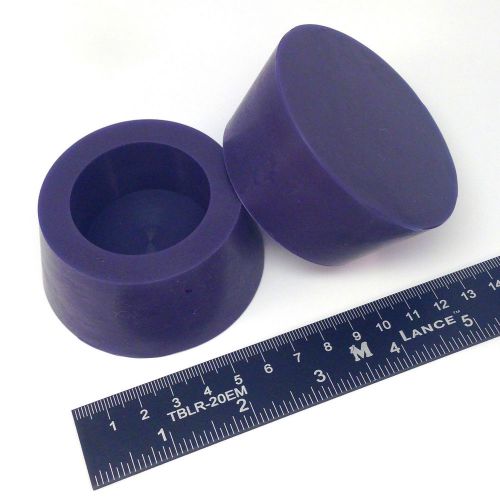 2pc 2 1/2&#034; x 3&#034; #13.5 silicone rubber tapered stopper plug powder coating pai for sale