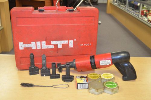 Hilti dx400b - powder actuated fastener w/ accessories pre-owned free shipping for sale