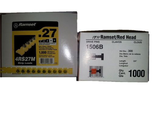 1000 .27 Caliber Strip Loads With 1000 FREE Pins ( For Ramset and Hilti Tools )