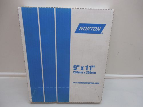 Norton a511 grit 9&#034; x 11&#034; sanding sheets box of 50 662611 / 01505 for sale