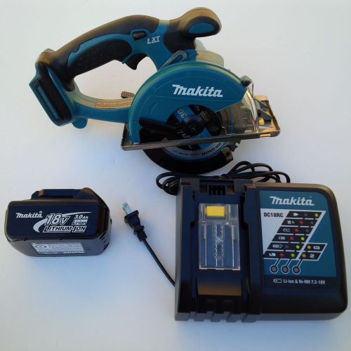 New makita 18v cordless bcs550 metal saw, bl1830 battery, dc18rc charger 18 volt for sale