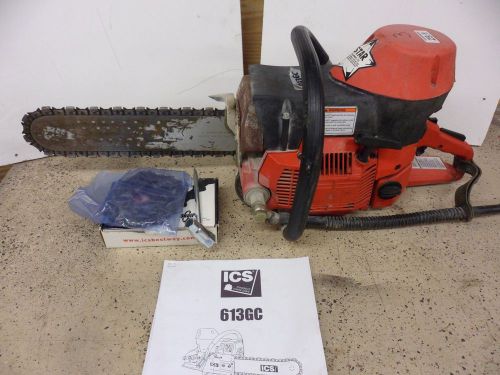 ICS 613GC 12&#034; Concrete/Masonry Cutting Chainsaw 2 CHAINS and wrench!!