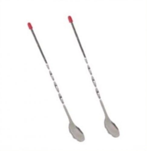 TWO PC 11&#034; Bar Beverage Coffee Drink Stirrers Spoons SLKBS011 NEW