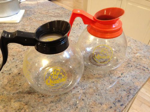 SET OF 2 Qualite Commercial Coffee Carafes Regular &amp; Decaf Made In Germany