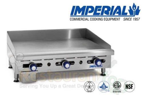 IMPERIAL GRIDDLE MANUALLY CONTROLLED 3 BURNERS NAT GAS MODEL IMGA-3628-1