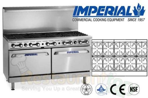 IMPERIAL RESTAURANT RANGE 60&#034; WITH 2 CONVECTION OVEN PROPANE IR-10-CC