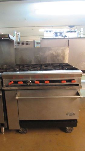 Dynamic Cooking System 6 burner range with oven