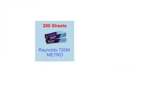 Aluminum Foil Wrap Sheets Pop-Up/Reynolds 720M Metro Foil Sheets/Foil/200 Sheets