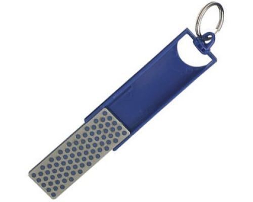 New dmt diamond mini folding knife sharpener blue travel key chain durable f70c for sale