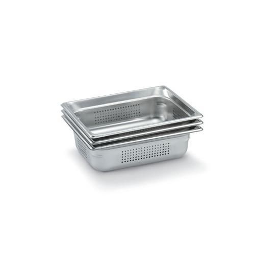 Vollrath 90213 super pan 3 half size perforated food pan, 1.5&#034; deep, 40mm, 22 ga for sale