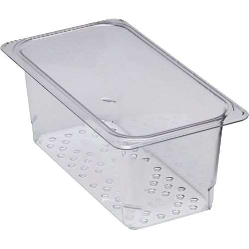 CAMBRO COLANDER PANS, GN 1/3, 5&#034; DEEP, 6PK CLEAR 35CLRCW-135