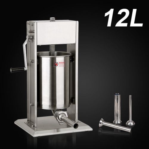 New 12l stainless steel 28lbs commercial sausage stuffer tank b1-sf12l for sale