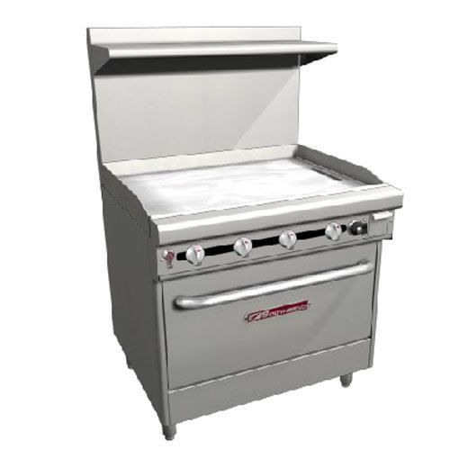 Southbend 436a-3g range, 36&#034; wide, 36&#034; griddle (96,000 btu) with manual controls for sale