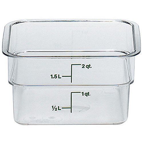 Cambro 2SFSCW135 2 qt. CamSquare Food Container  Clear
