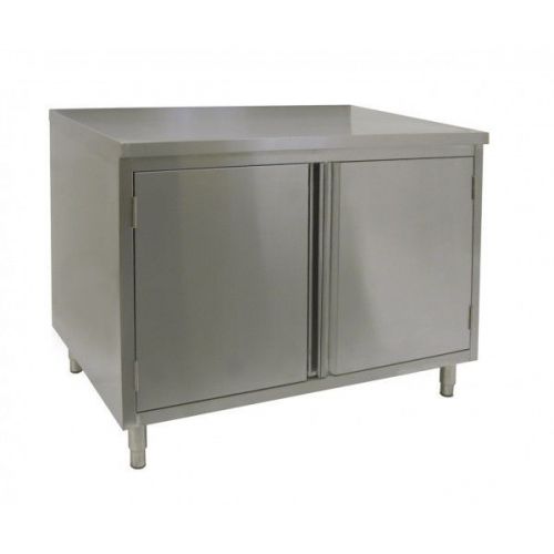 Stainless steel enclosed work table w hinged doors &amp; feet 30&#034;wx60&#034;lx35 ctd-3060h for sale
