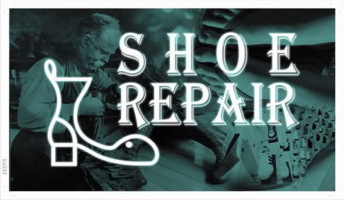 ba233 Shoe Repair Shop Lure Display Banner Shop Sign