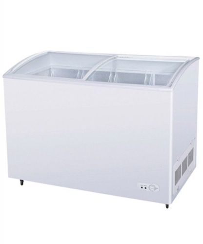 New turbo air 51&#034; ice cream chest freezer!! sliding curved glass tops!! for sale