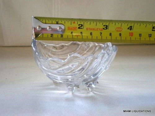 Lot of 48 2 oz sea shell ramekin sauce cup carlisle 0338-07  san plastic clear for sale