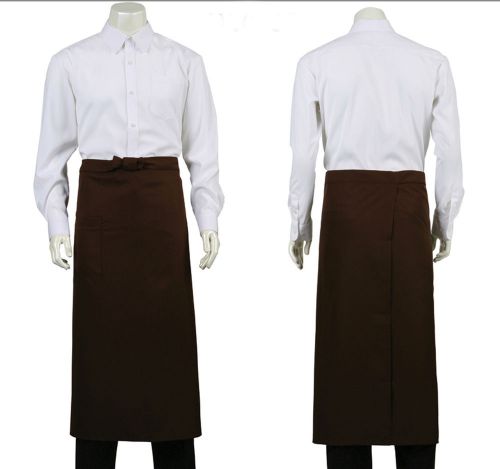 new brown barista waiter server aprons Wrap style with 1pocket on the side chef