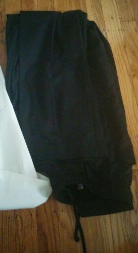 Chef works nbbp basic baggy chef pants, black, medium