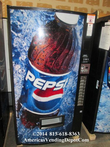 Vendo 540 multi price can &amp; bottle soda machine~ pepsi graphics~180 day warranty for sale