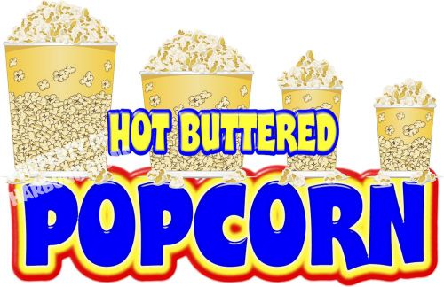 Popcorn 14&#034; Decal Concession Food Truck Trailer Restaurant Vinyl Menu Sticker