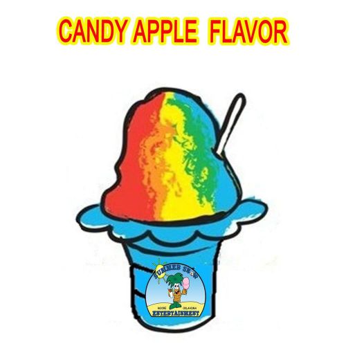 CANDY APPLE SYRUP MIX SHAVED ICE / SNOW CONE Flavor GALLON CONCENTRATE #1