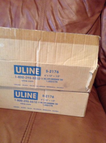 Uline S-2176 6x12t1/2 1000 poly door knob bags (2 boxes)