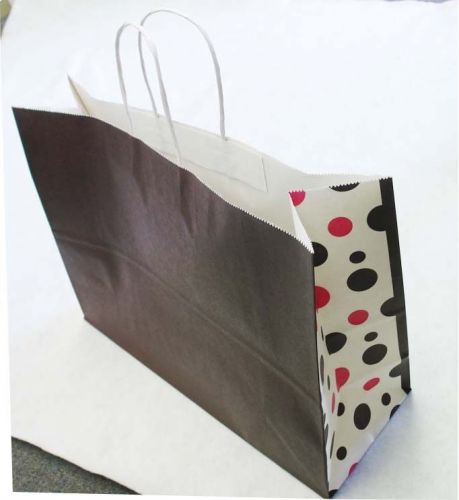 250 Neapolitan Dot Side Vogue Paper Retail Shopping Bag