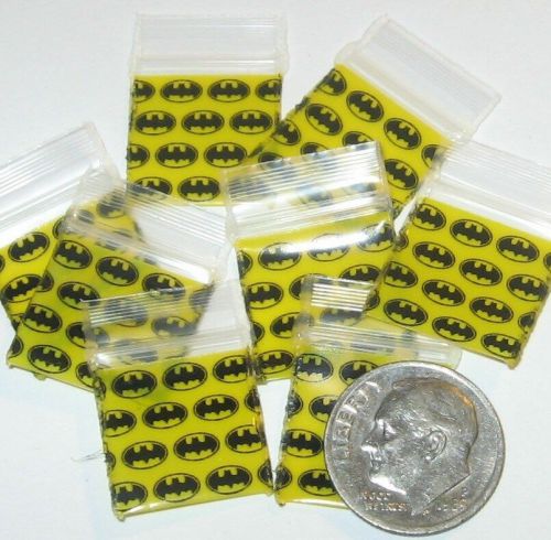 200 Batman Baggies 0.63 x 0.63&#034; Mini Ziplock Bags 5858 Apple brand
