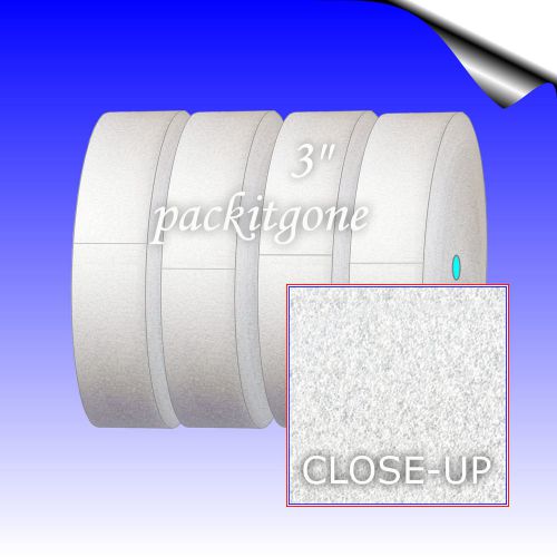 1/8&#034; x 3&#034; wide micro foam - four 50 ft rolls - packitgone item f83200 for sale