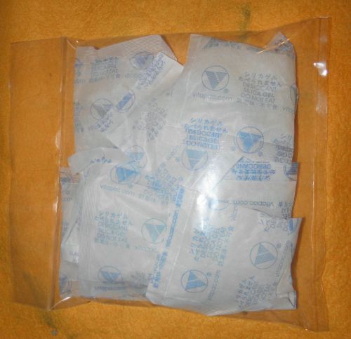 10 x 25g silica gel packets desiccant moisture controlling for sale
