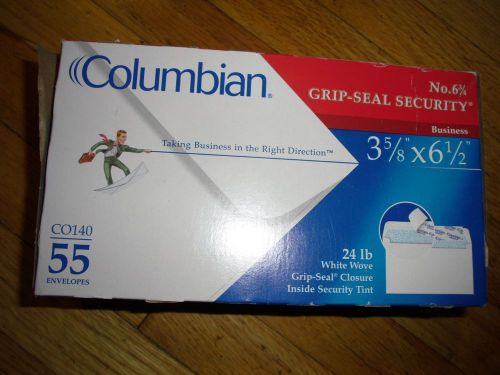 New 4pk columbian grip-seal security tint business envelopes - quaco140 co140 for sale