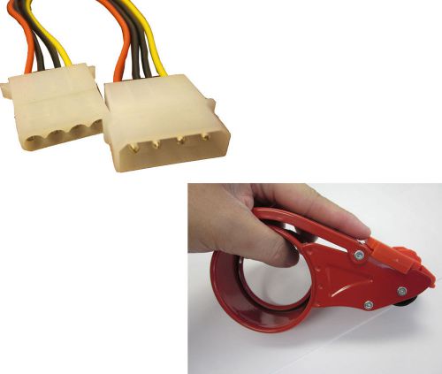 Bundle: 2&#034; tape dispenser light weight metal parts + molex cable male to female for sale