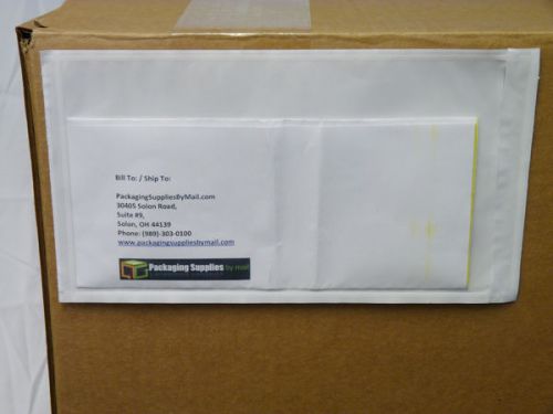 10000 clear packing list envelope 5 1/2 x 10&#034; back side load for sale