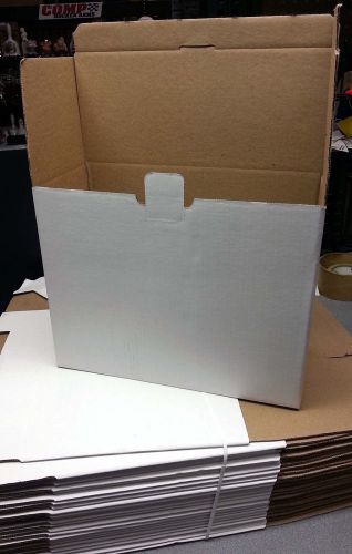 24 pack of 15 X 7 X 11-1/2 inch storage mailing or shipping White boxes flap lid