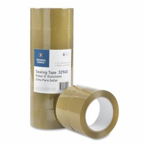 Business Source Packing Tape, 3.54mil, 3&#034; Core, 164 feet, 6 per Pack (BSN32945)